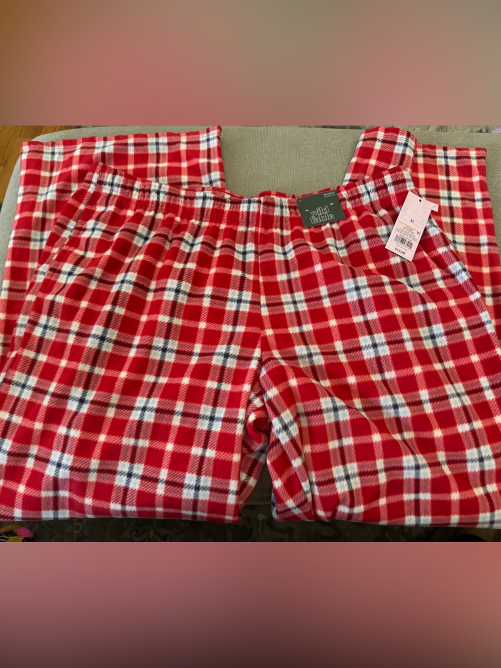 wild fable Red Plaid Pajama pants